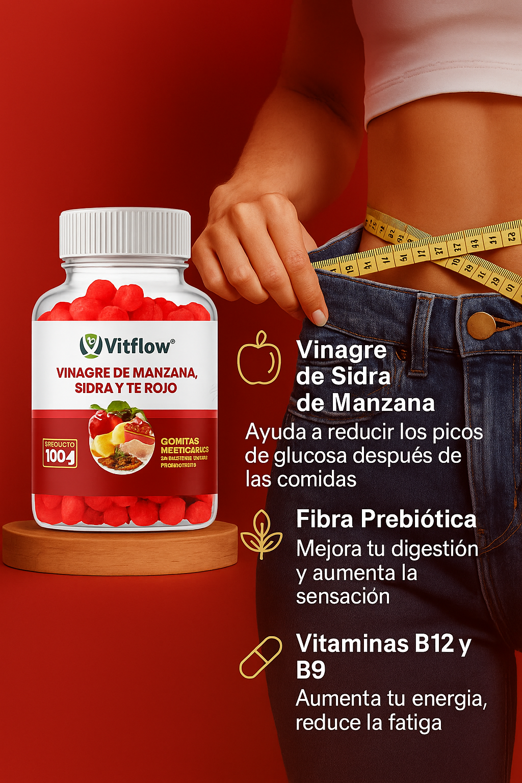 Gomitas de Vinagre de Manzana 🌿🍎 x 160 g