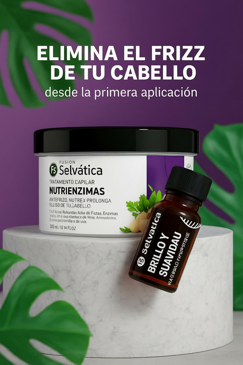 ✨ DUO Capilar ADIÓS FRIZZ – Controla el Frizz y Renueva tu Cabello